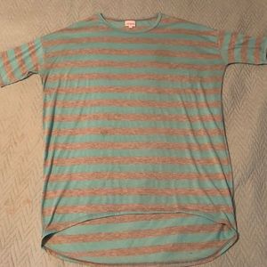 Grey & Teal Irma Top